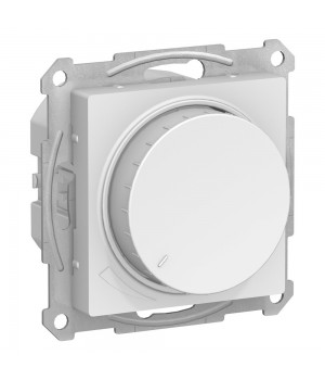 SE AtlasDesign Белый Светорегулятор (диммер) повор-нажим, LED, RC, 400Вт, мех.