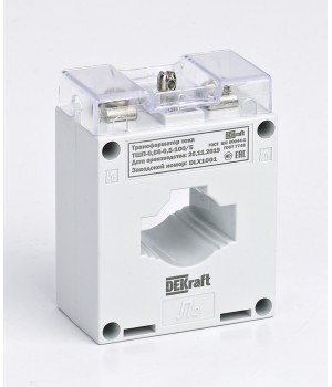 DEKraft Трансформатор тока ТШП-0,66 0,5S 200/5 5ВА, диаметр 30мм