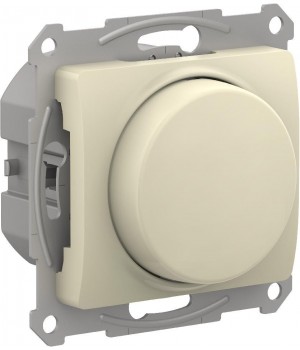 SE Glossa Беж Светорегулятор (диммер) повор-нажим, LED, RC, 400Вт, мех.