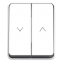 Systeme Electric AtlasDesign Profi54 Белый Выключатель 2-клавишный для жалюзи, 2хсх.4