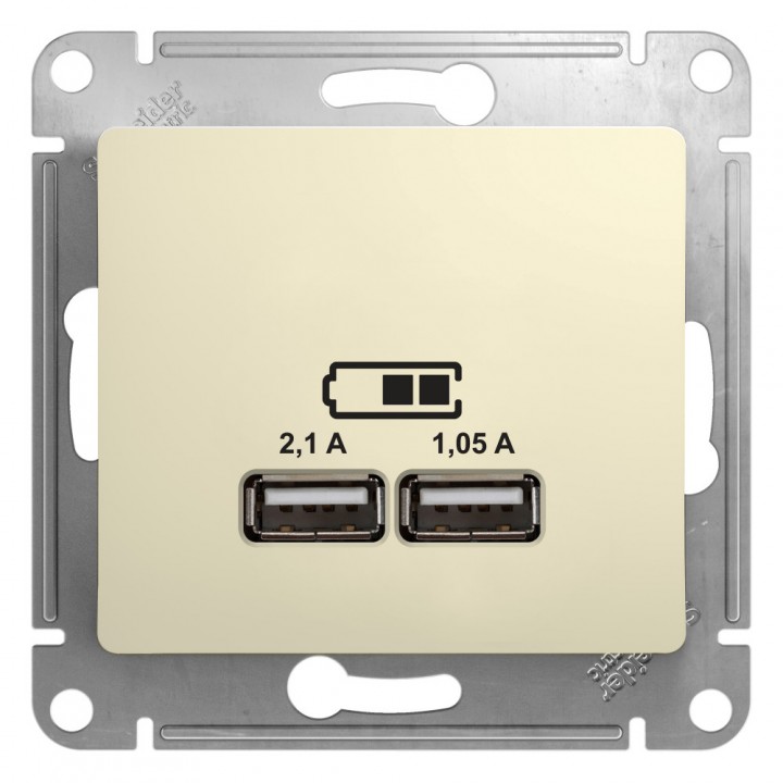 GSL000233 USB РОЗЕТКА, БЕЖЕВЫЙ  Schneider Electric  GLOSSA